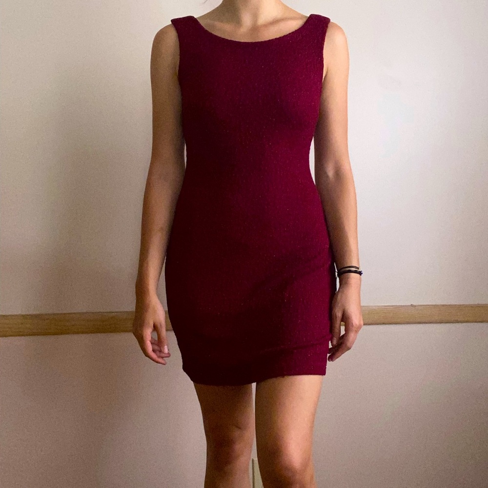 Sparkly Red Bodycon Dress, US M